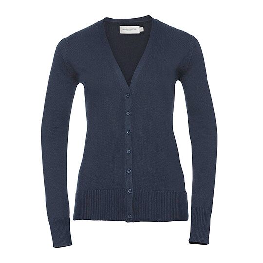Ladies´ V-Neck Knitted Cardigan - french navy-364