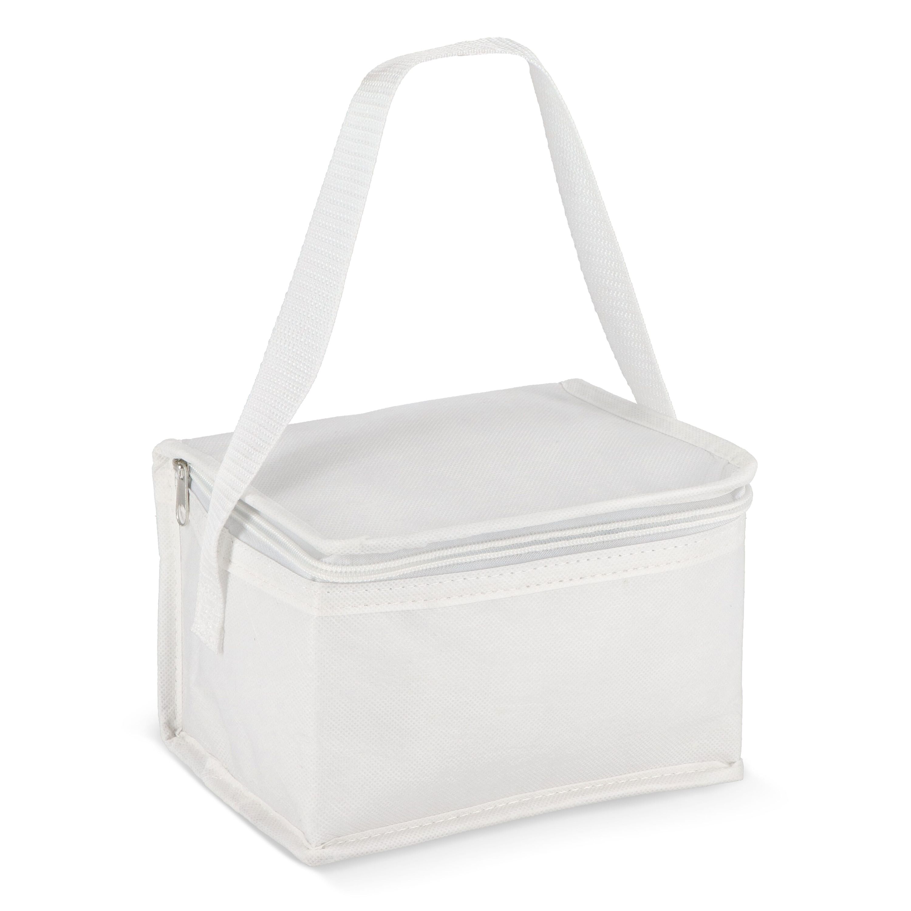 R-PET 6 Dosen-Kühltasche Non Woven 20x 13 x 12,5cm 75g/m² - weiss-440