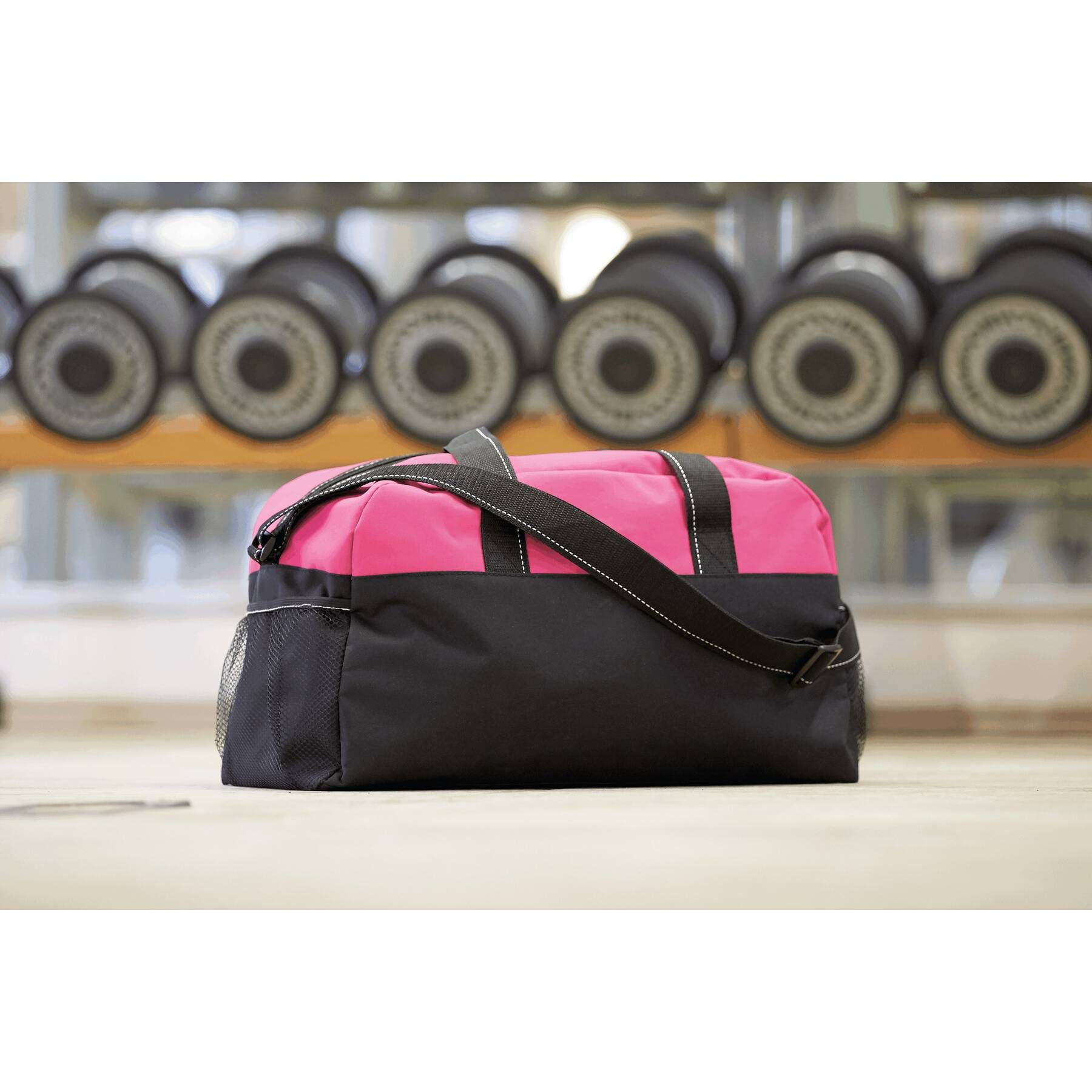 Sporttasche FITNESS - pink - schwarz-438