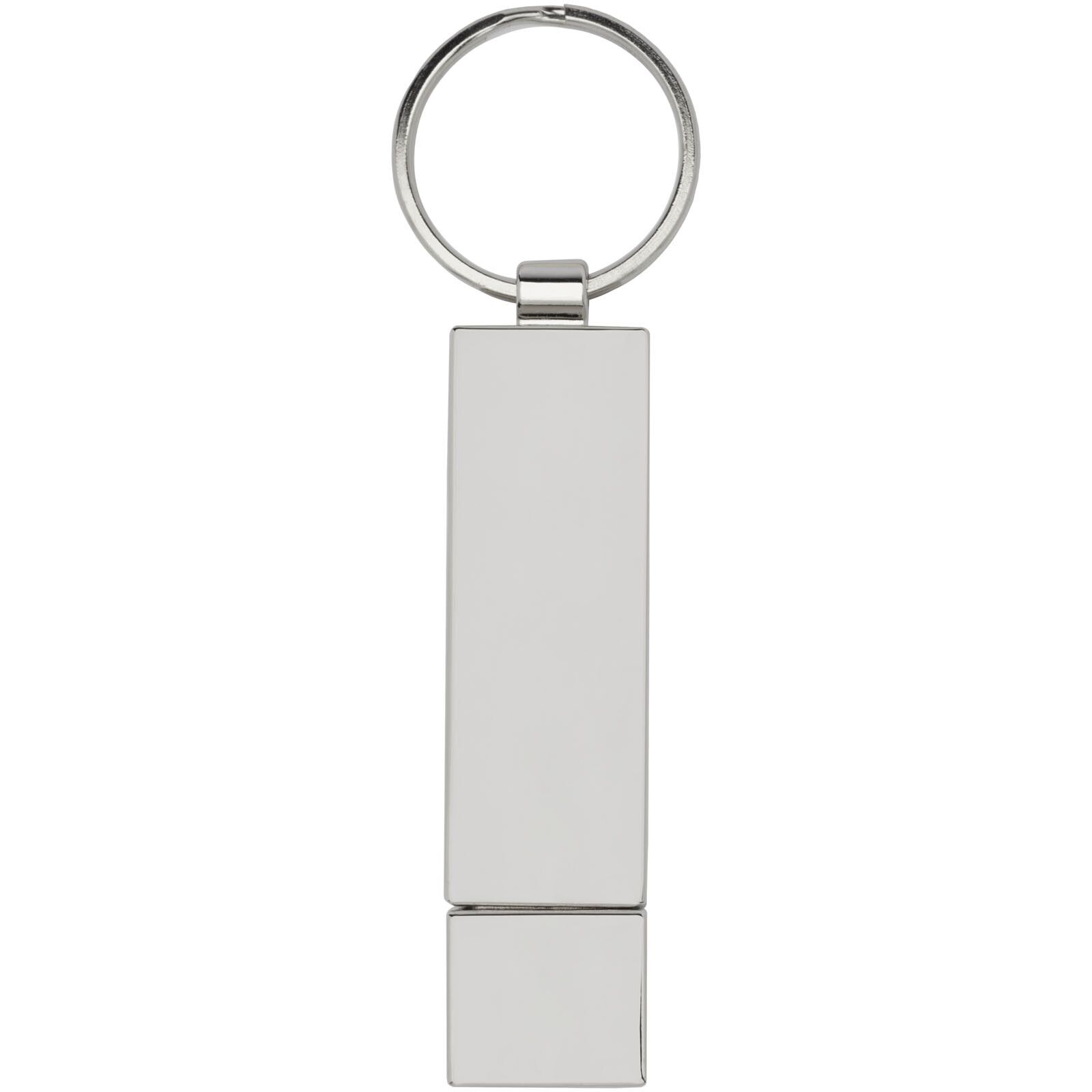 Rechteckiger Light Up USB Stick - silber - 1 GB-141