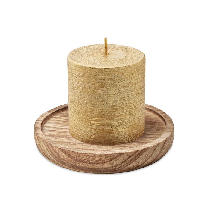 Kerze mit Halter PENTAS - golden-511