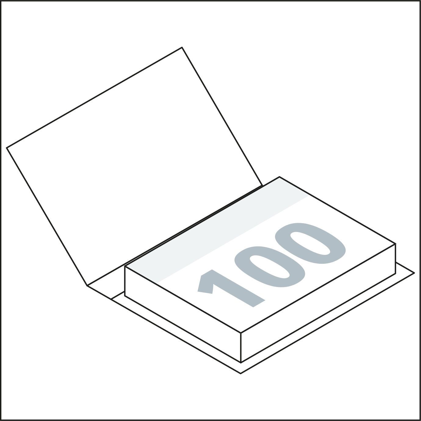 Haftnotizblock Dublin, White, matt-791