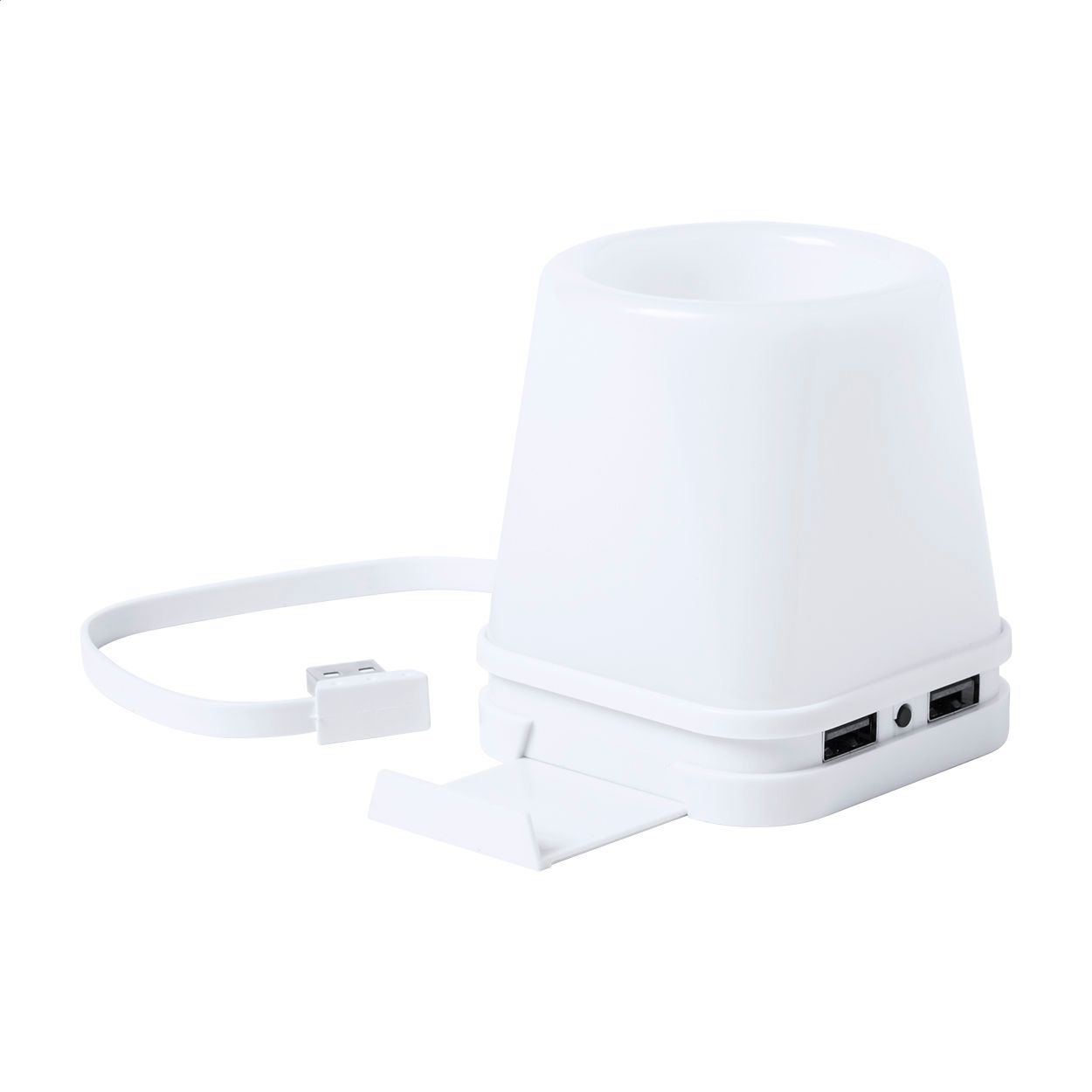 Stifteköcher mit USB-Hub Belind - weiß-74