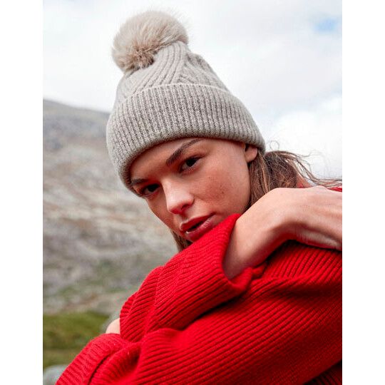 Snow Luxe Beanie - white-78