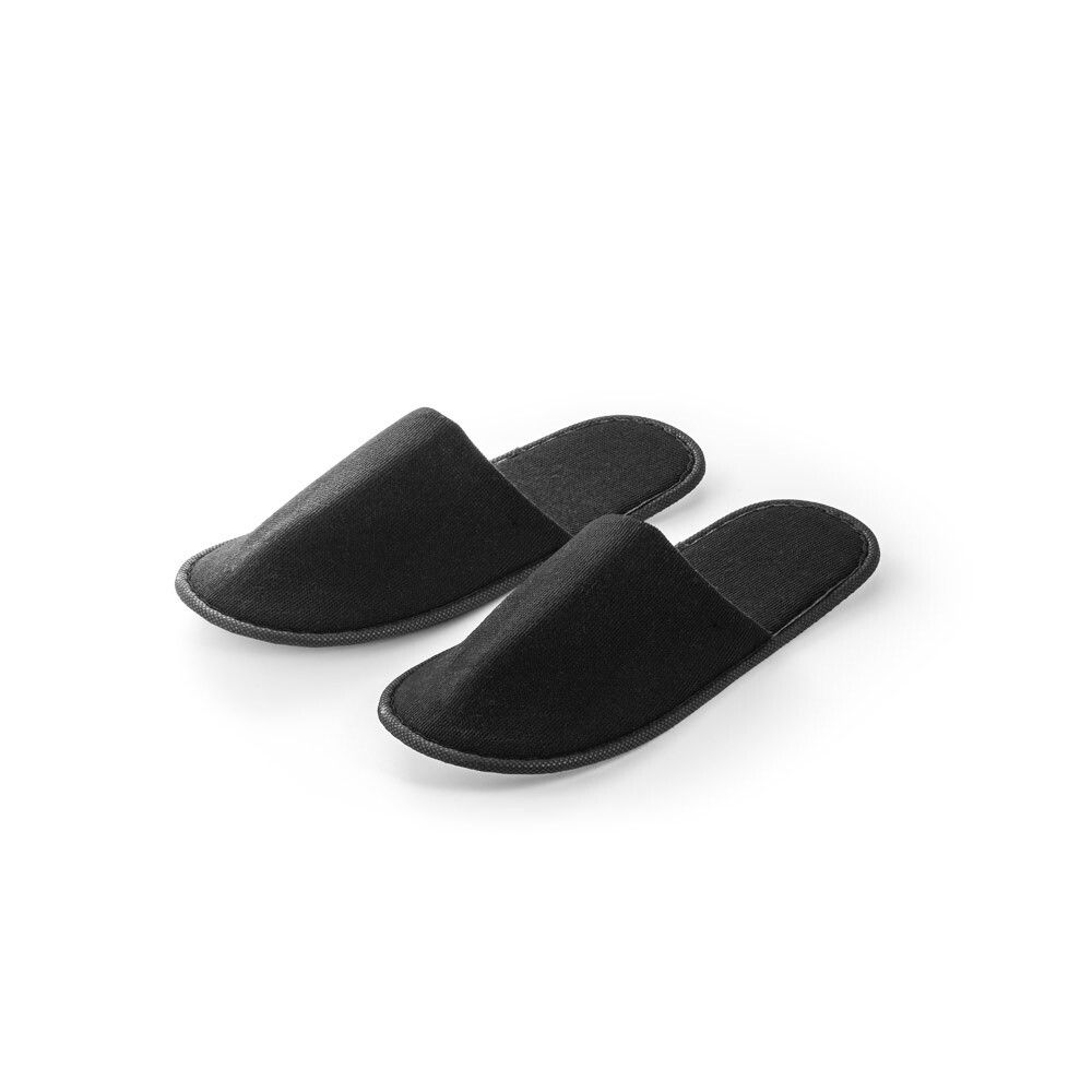 DANES Unisex Hotelslipper aus Polyester - schwarz-45