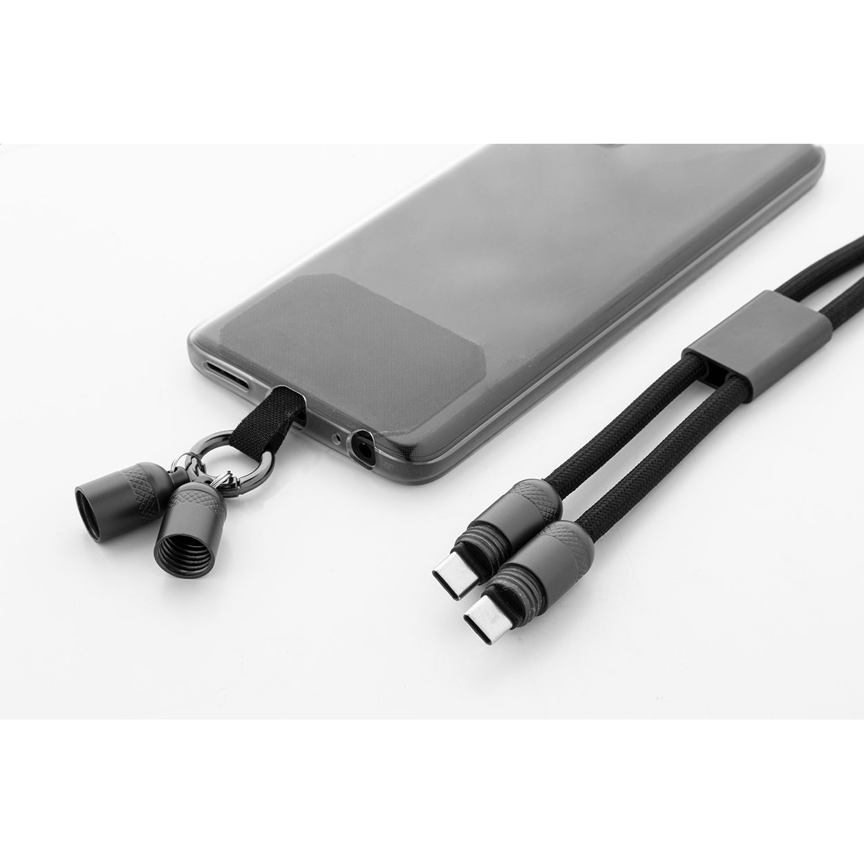 Fastly 60W Handy-Lanyard-Kabel RPET - schwarz-115