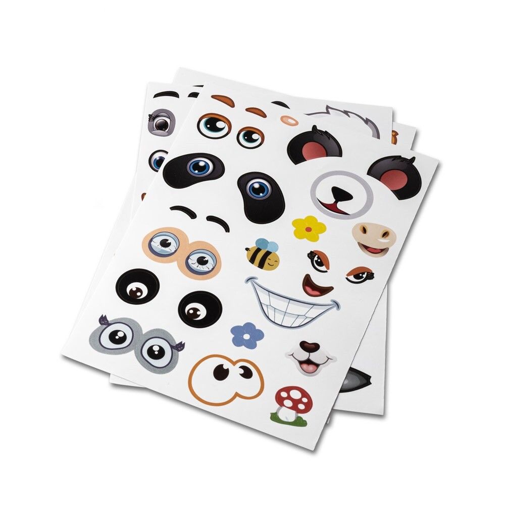 MADAGASCAR Sticker-Set mit sechs Blättern - weiß-583