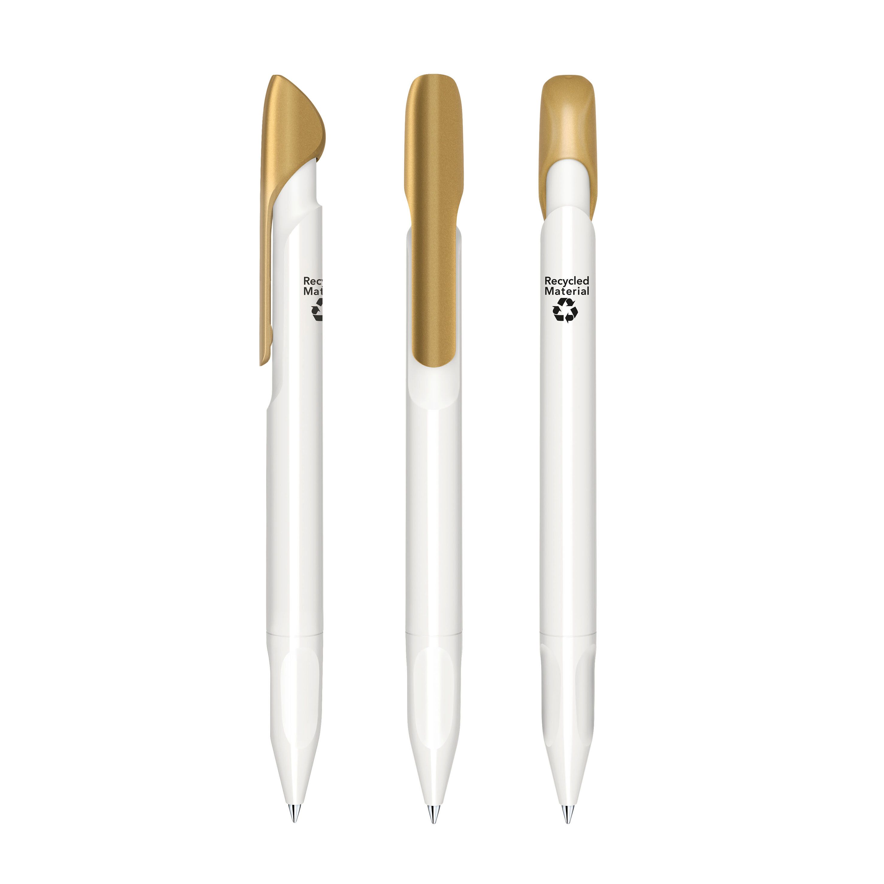 Evoxx Polished Recycled LC Druckkugelschreiber - gold-615