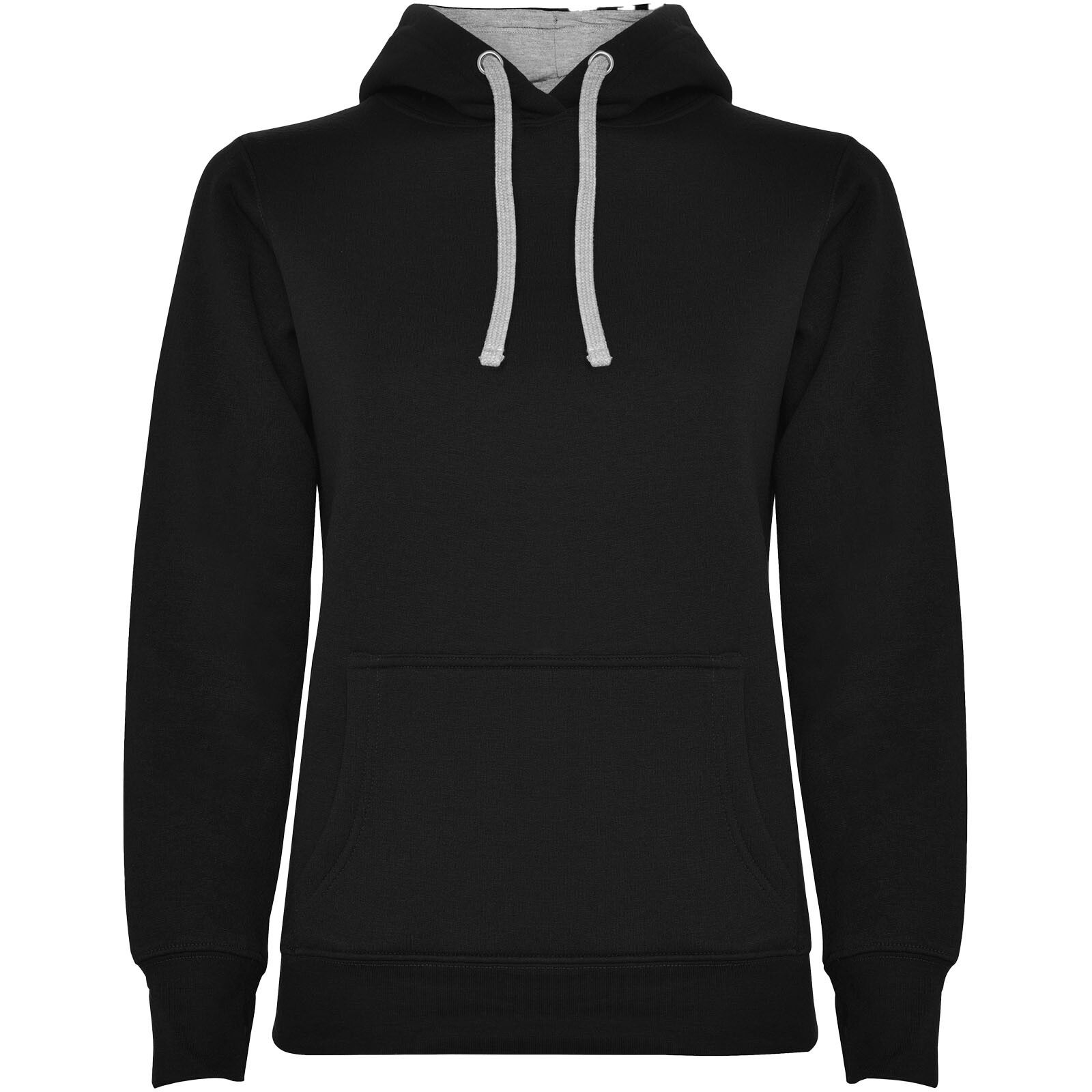 Urban Kapuzenpullover für Damen - schwarz -  marl grau - 2XL-597