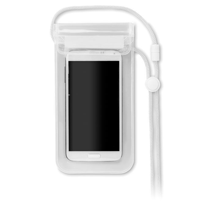 Wasserfeste Smartphone Hülle COLOURPOUCH - transparent weiß-793