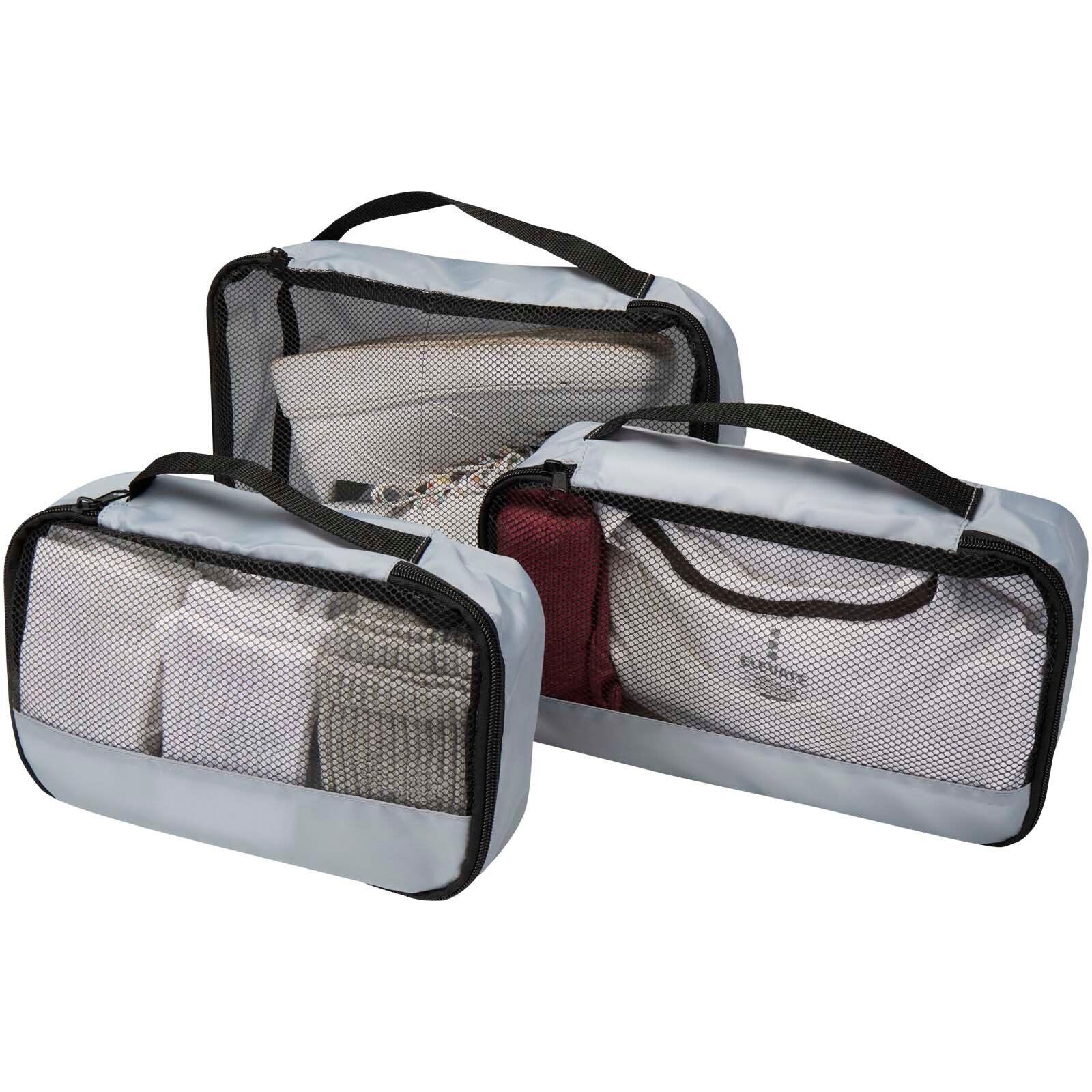 Jet GRS recycelte Packwürfel – 3er-Set - grau-547