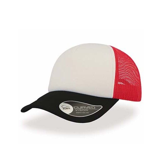 Rapper Cap - white - red - black-70