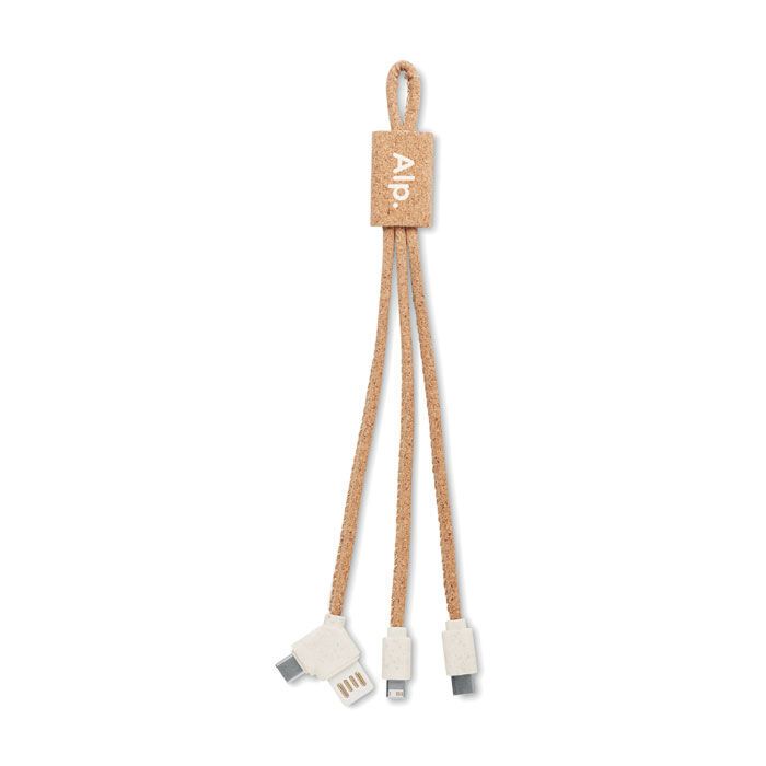 3in1 Ladekabel Kork CABIE - beige-23