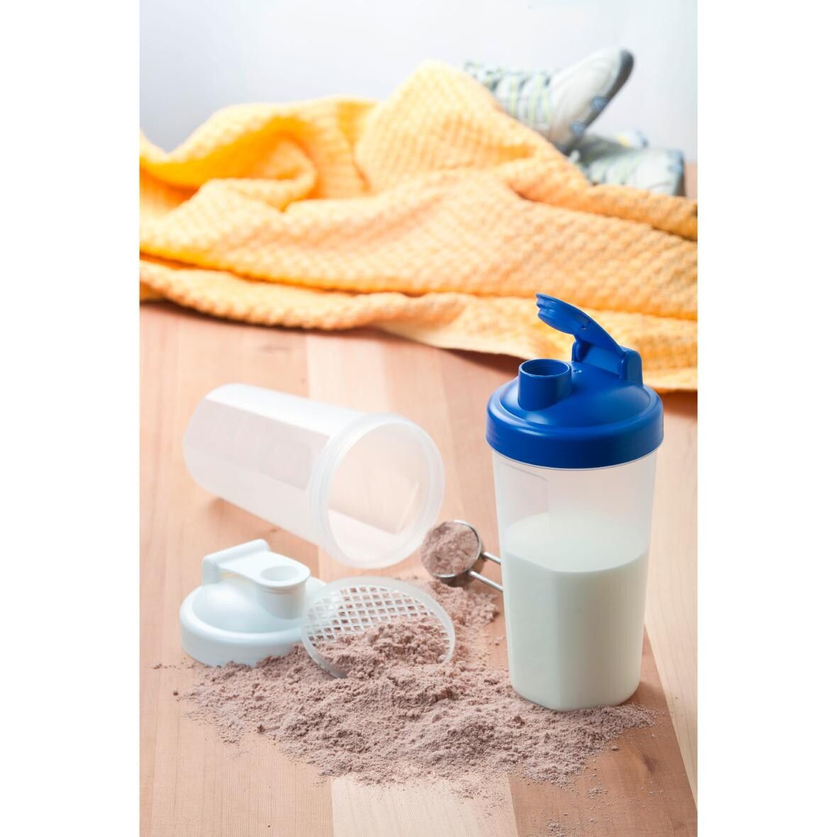 Shaker Protein, 0,60 l - weiß - transparent-616