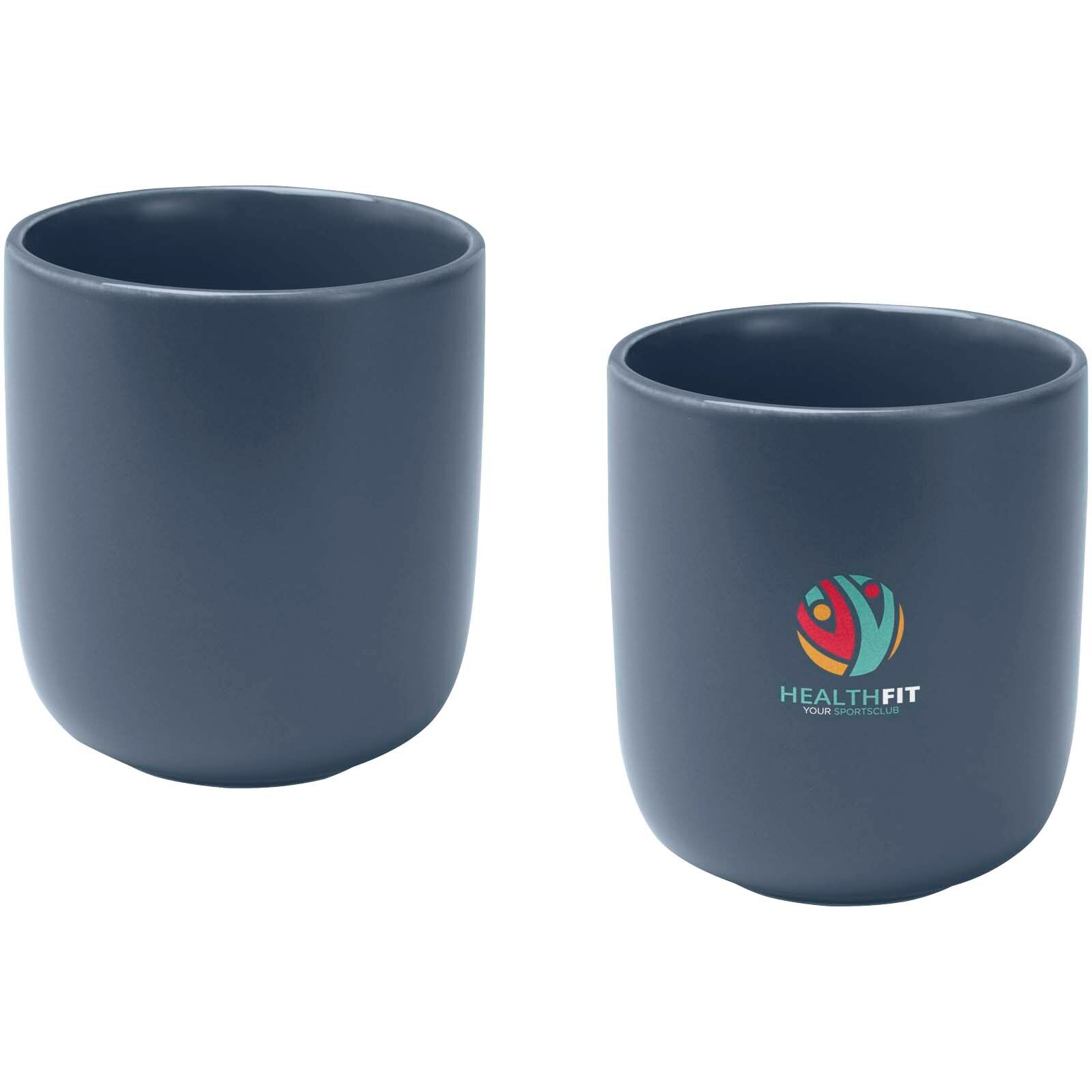 Male 200 ml Keramiktassen – 2er-Set - hale blau-749