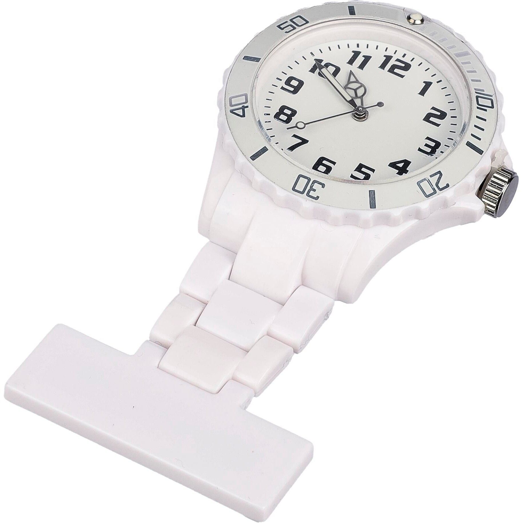 Krankenschwester-Uhr aus Kunststoff Simone - weiß-451