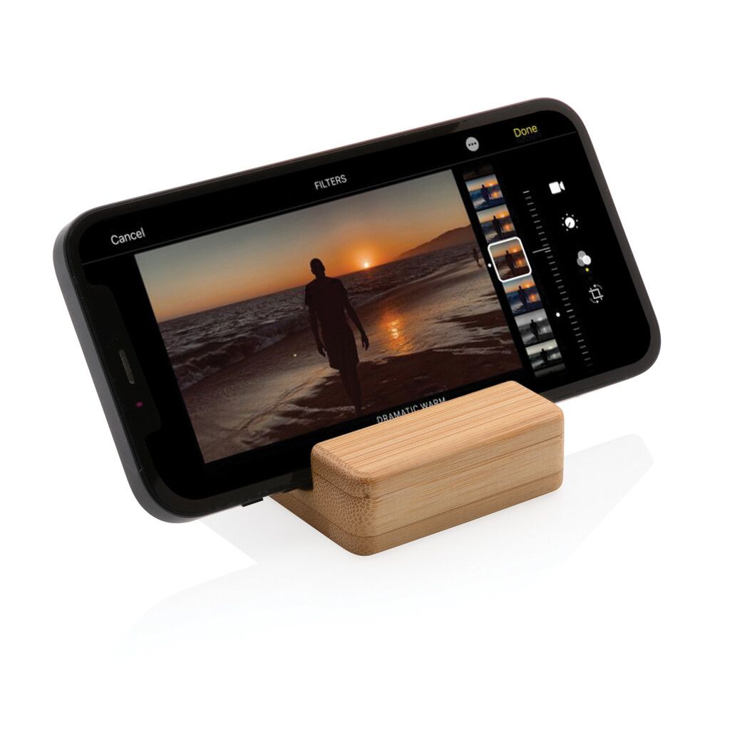 Bambus Smartphone-Halter - braun-78