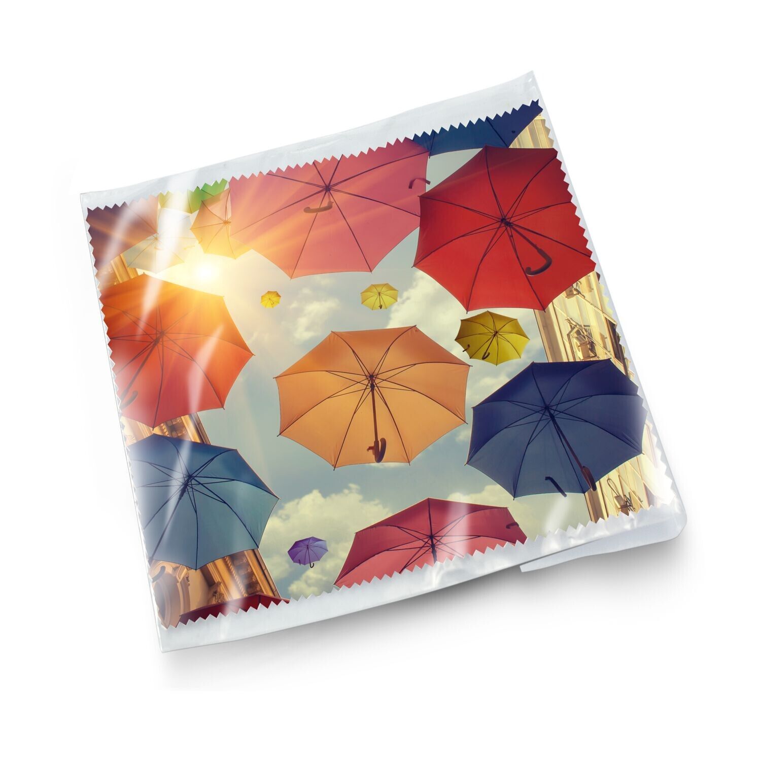 Brillenputztuch Mit Polybeutel - 15 x 15 cm-529
