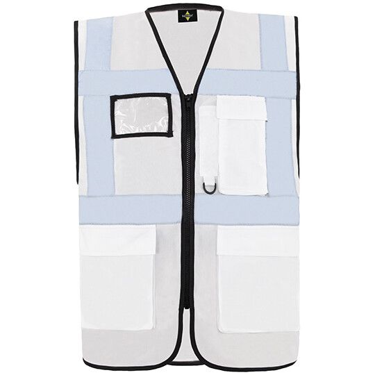 CO² Neutral Multifunctional Executive Safety Vest Hamburg - white-538