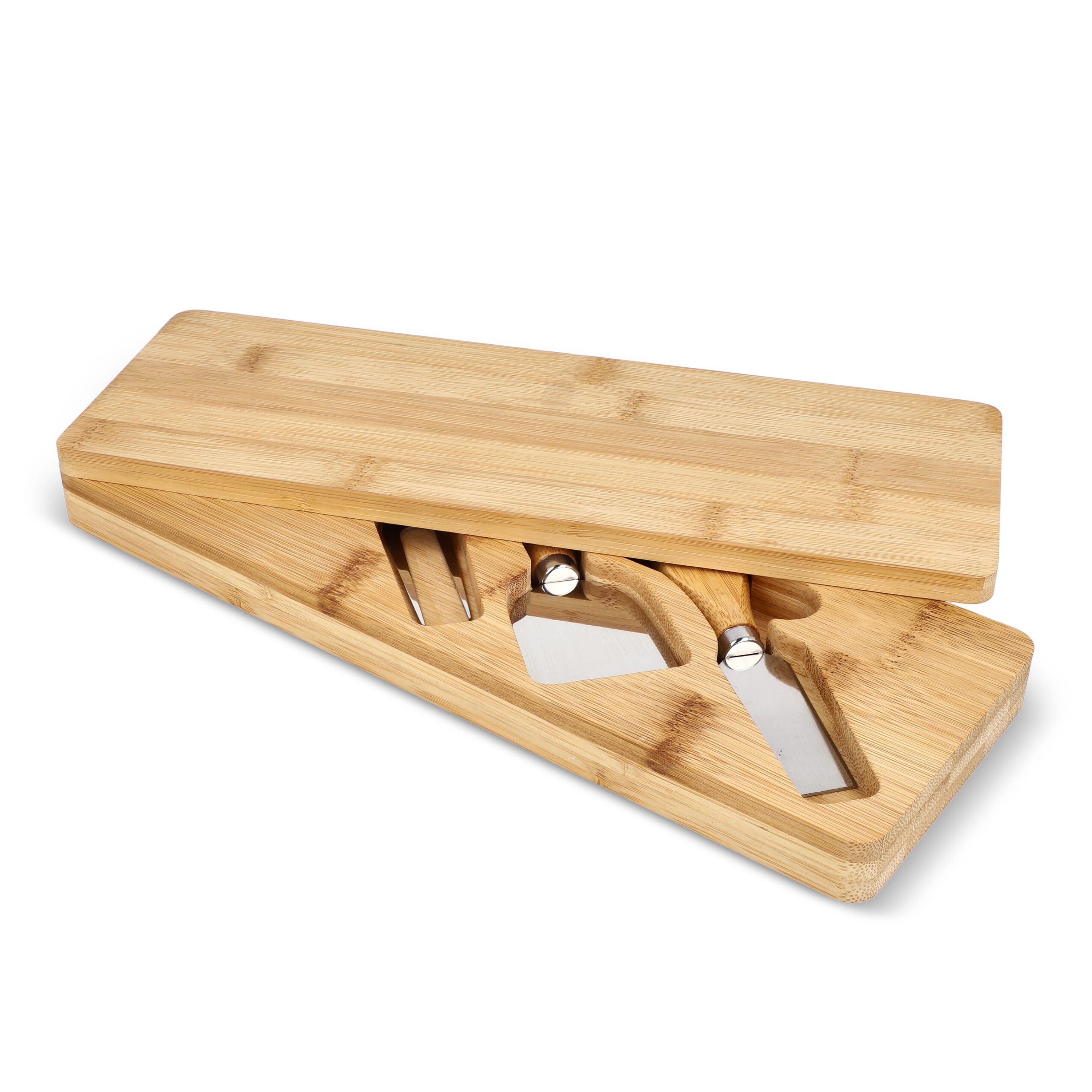 3er Bambus-Käse-Servier-Set - natur-54