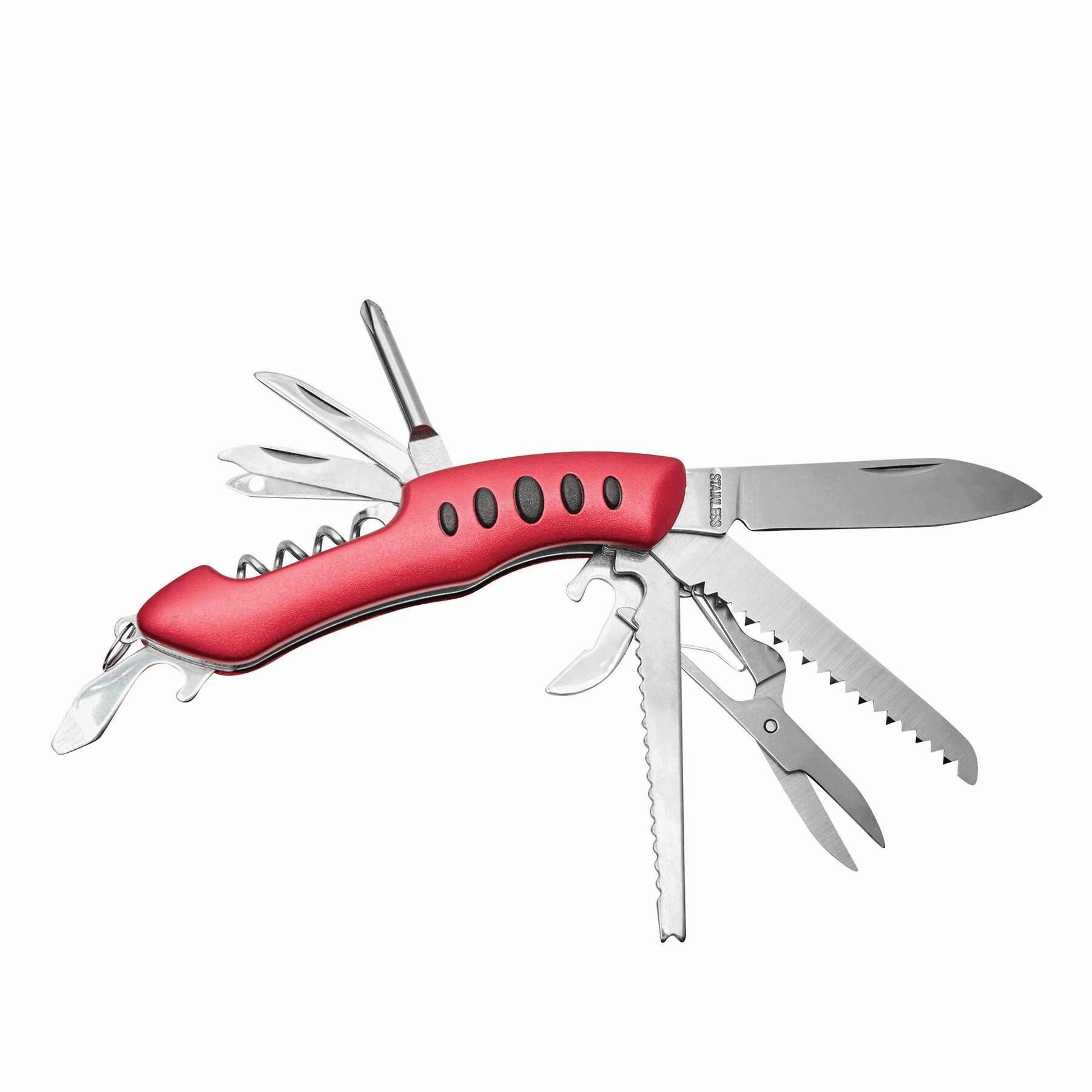 Taschenmesser BIG R. - rot - silber-422