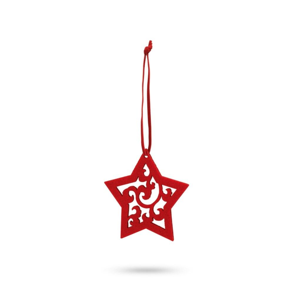 JUBANY Weihnachtsfiguren zum Aufhängen - rot-390