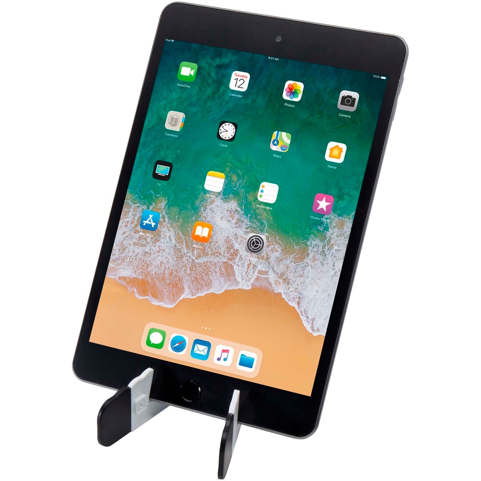 Buna faltbare Tablet- und Smartphonehalterung aus recyceltem Kunststoff - weiss-803