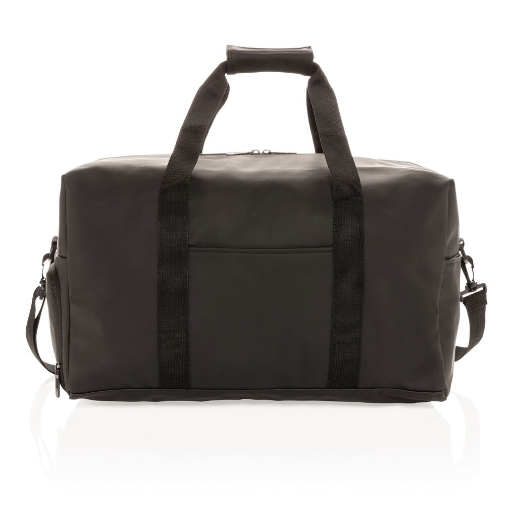 Schicke PU Wochenendtasche - schwarz-490