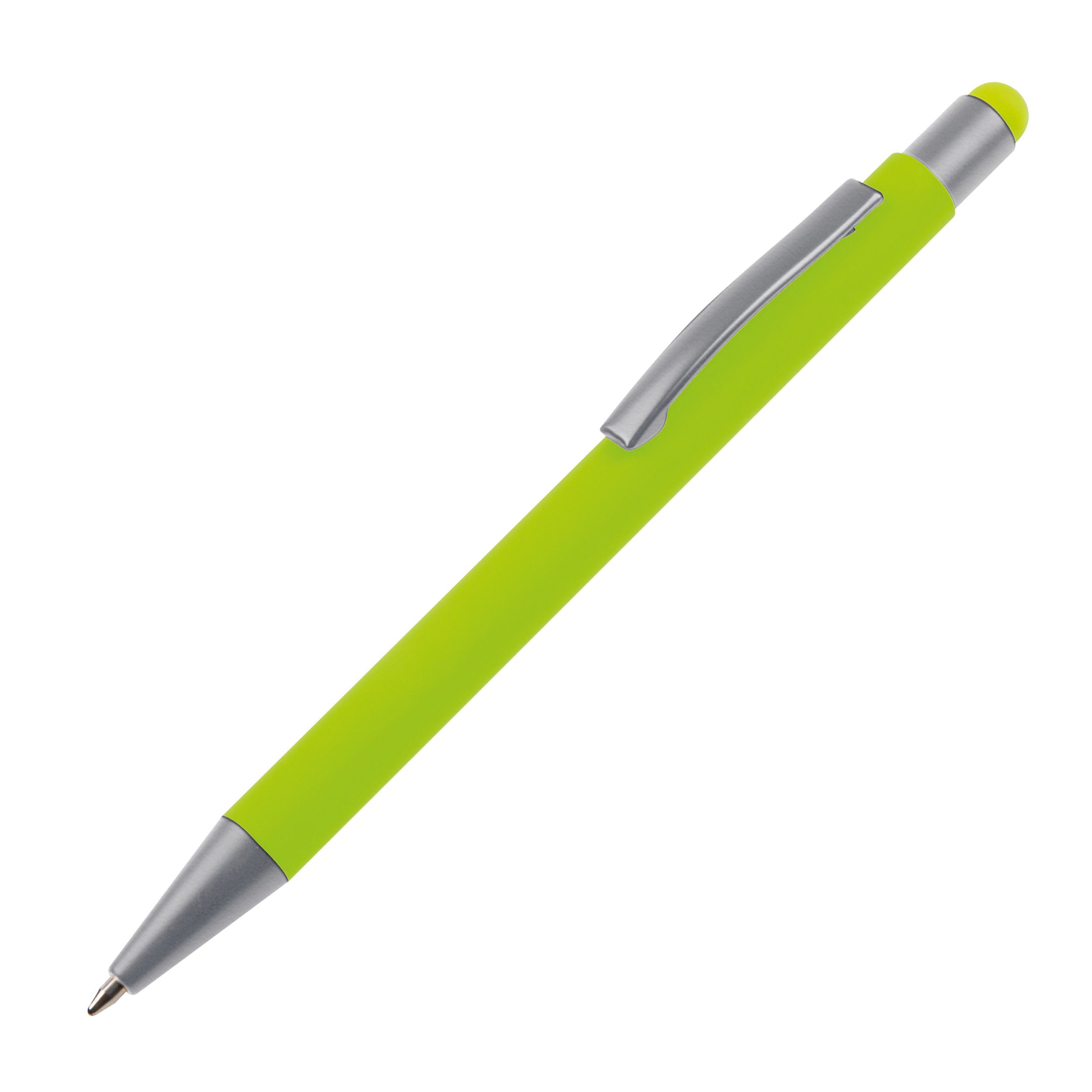 Metall Kugelschreiber mit Touch-Pen Salt Lake City - apfelgrün-544