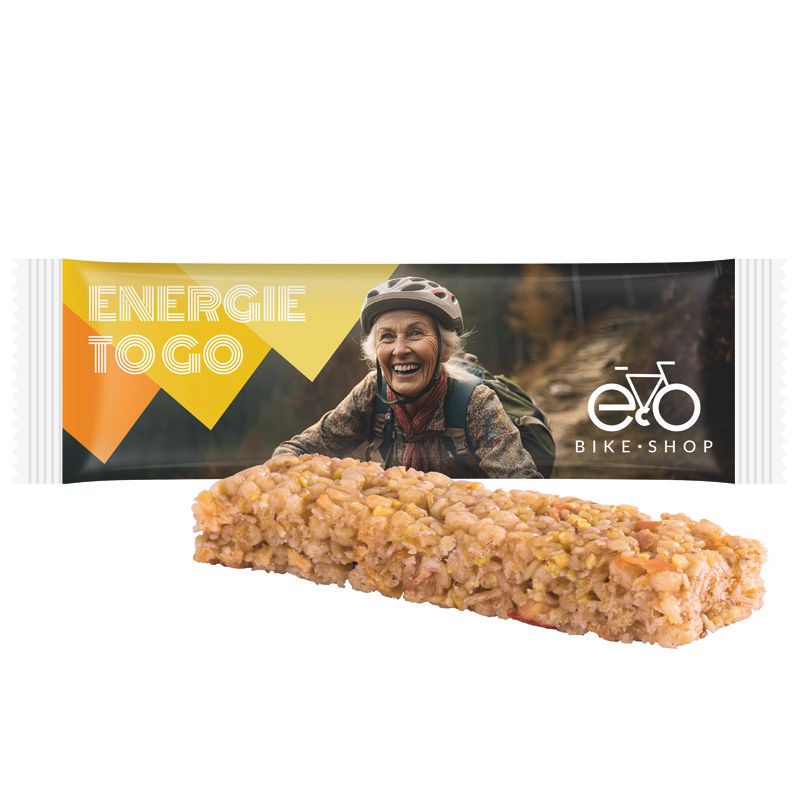 Müsliriegel Multikorn Apfel, Folie weiß-802