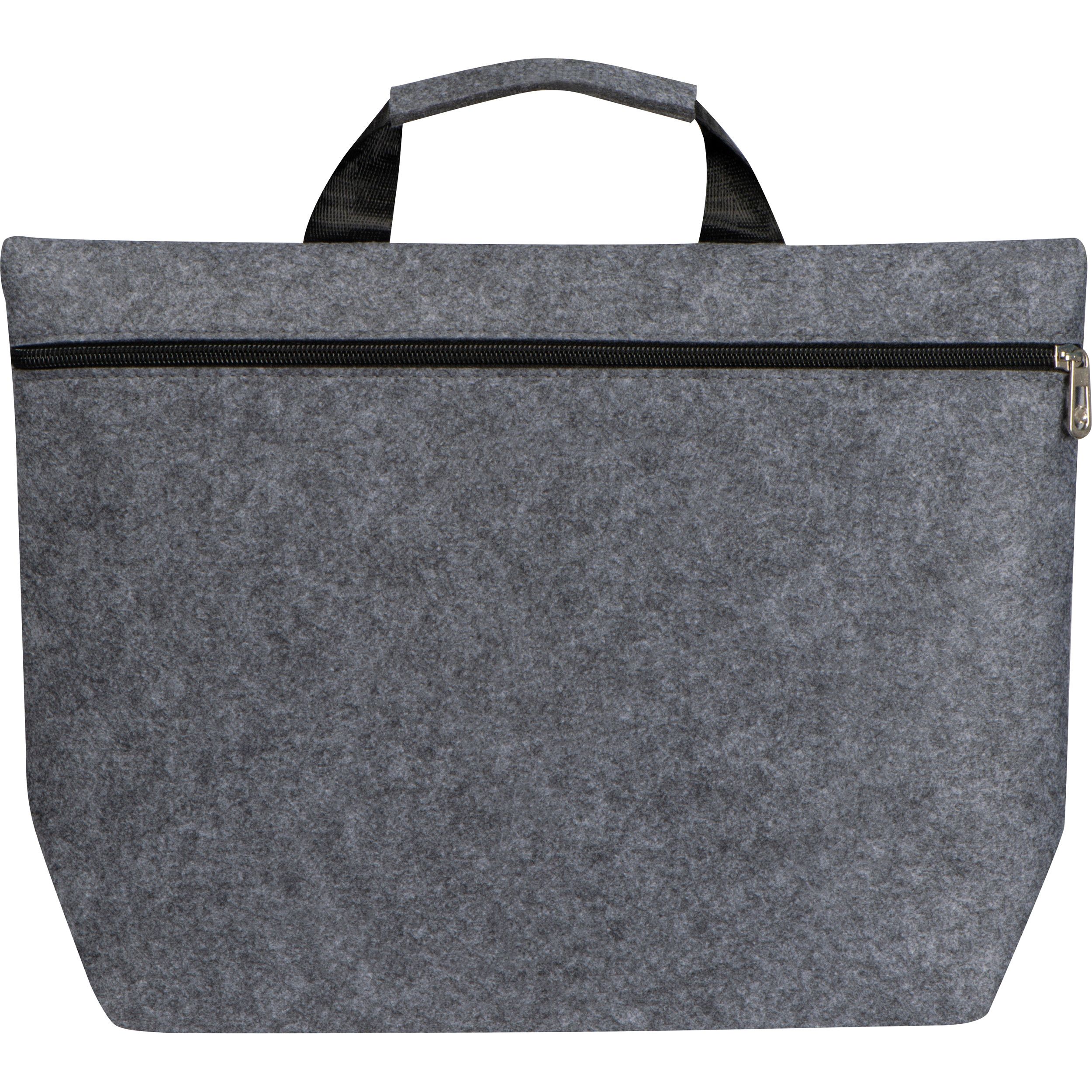 RPET Filz Laptoptasche Lugano - silbergrau-432