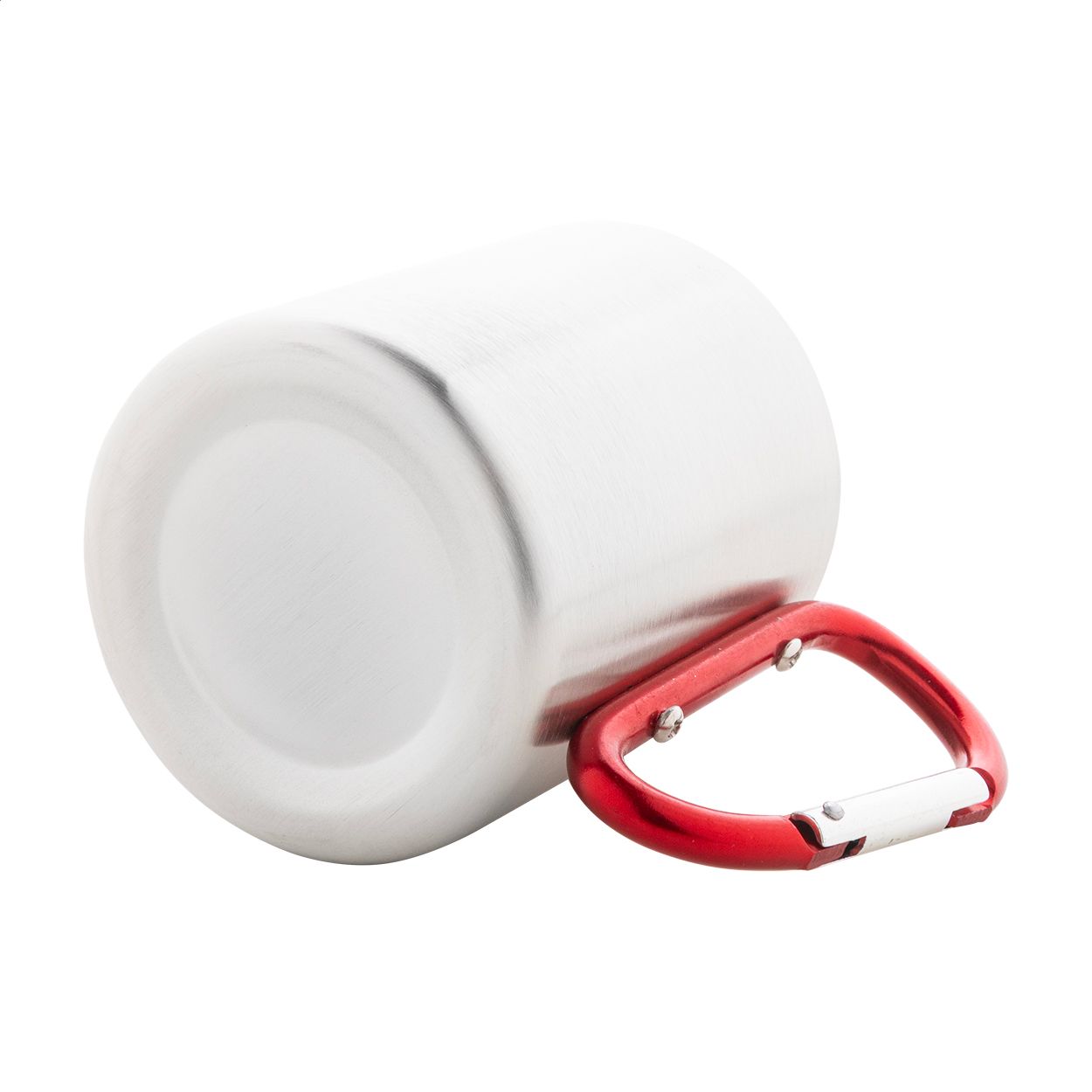 Cadisha Edelstahlbecher - rot - silber-543