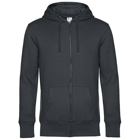 KING Zipped Hood Jacket_° für Herren - asphalt - M-198