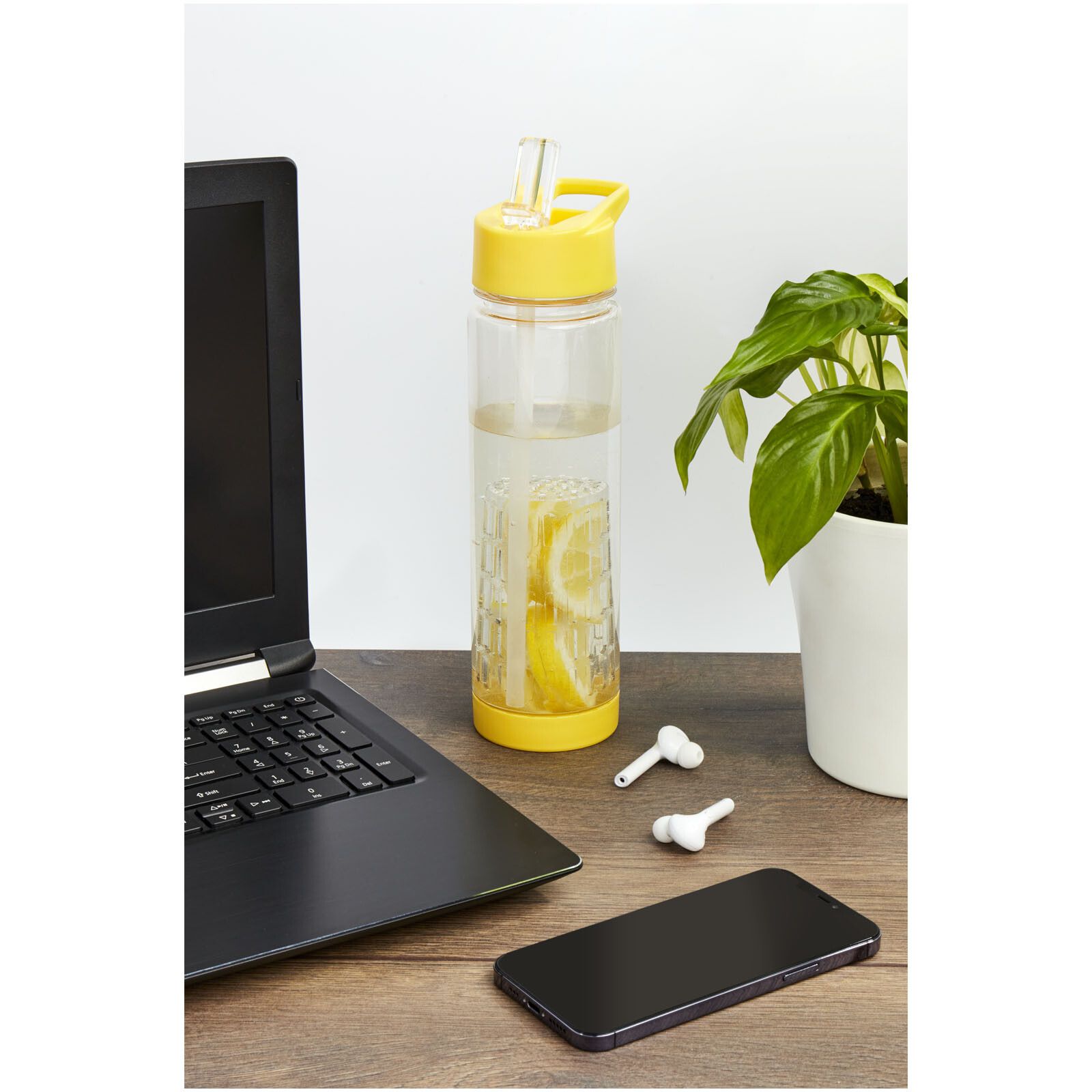 Tutti frutti 740 ml Tritan Sportflasche mit Infuser - transparent -  blau-868