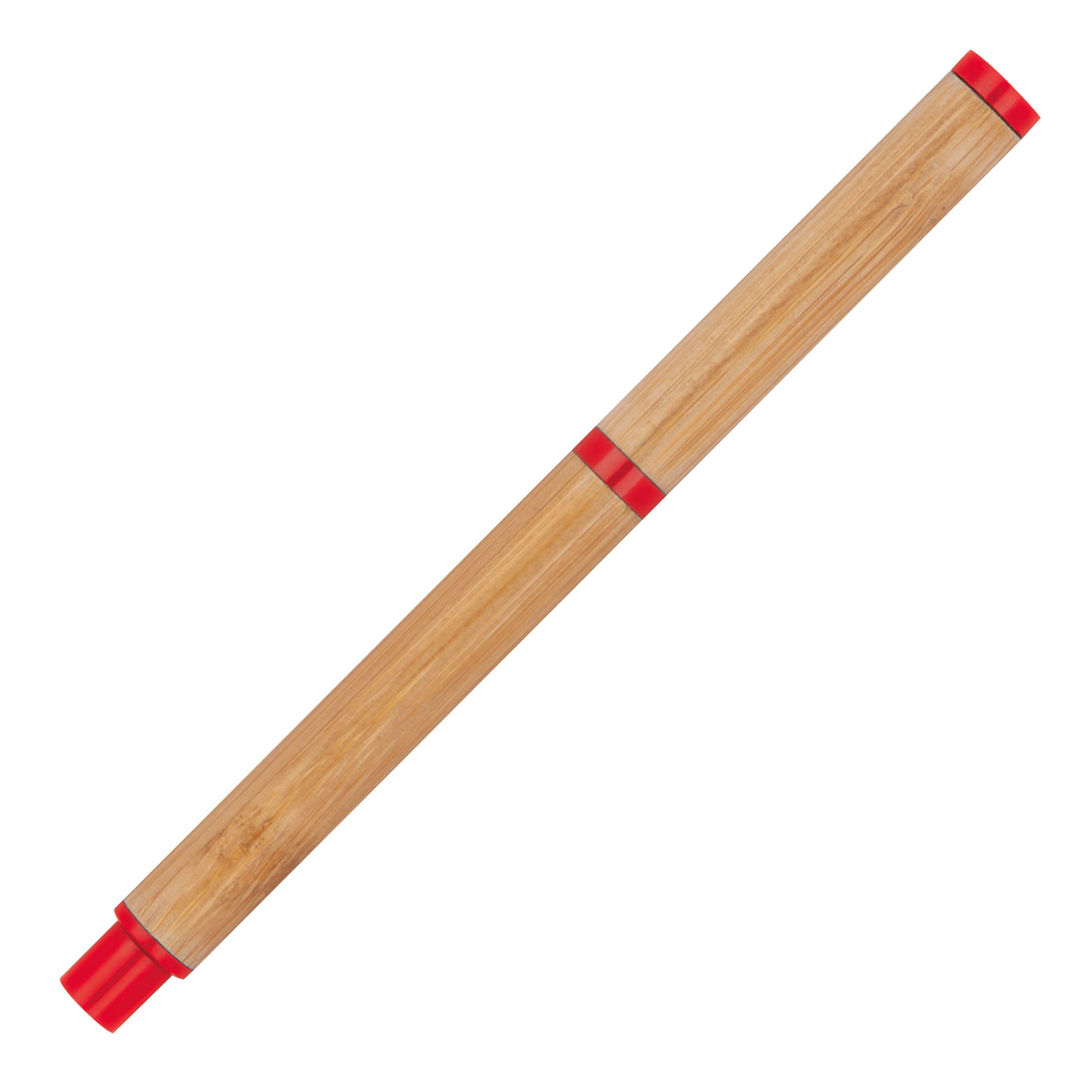 Schreibset aus Bambus - rot-623