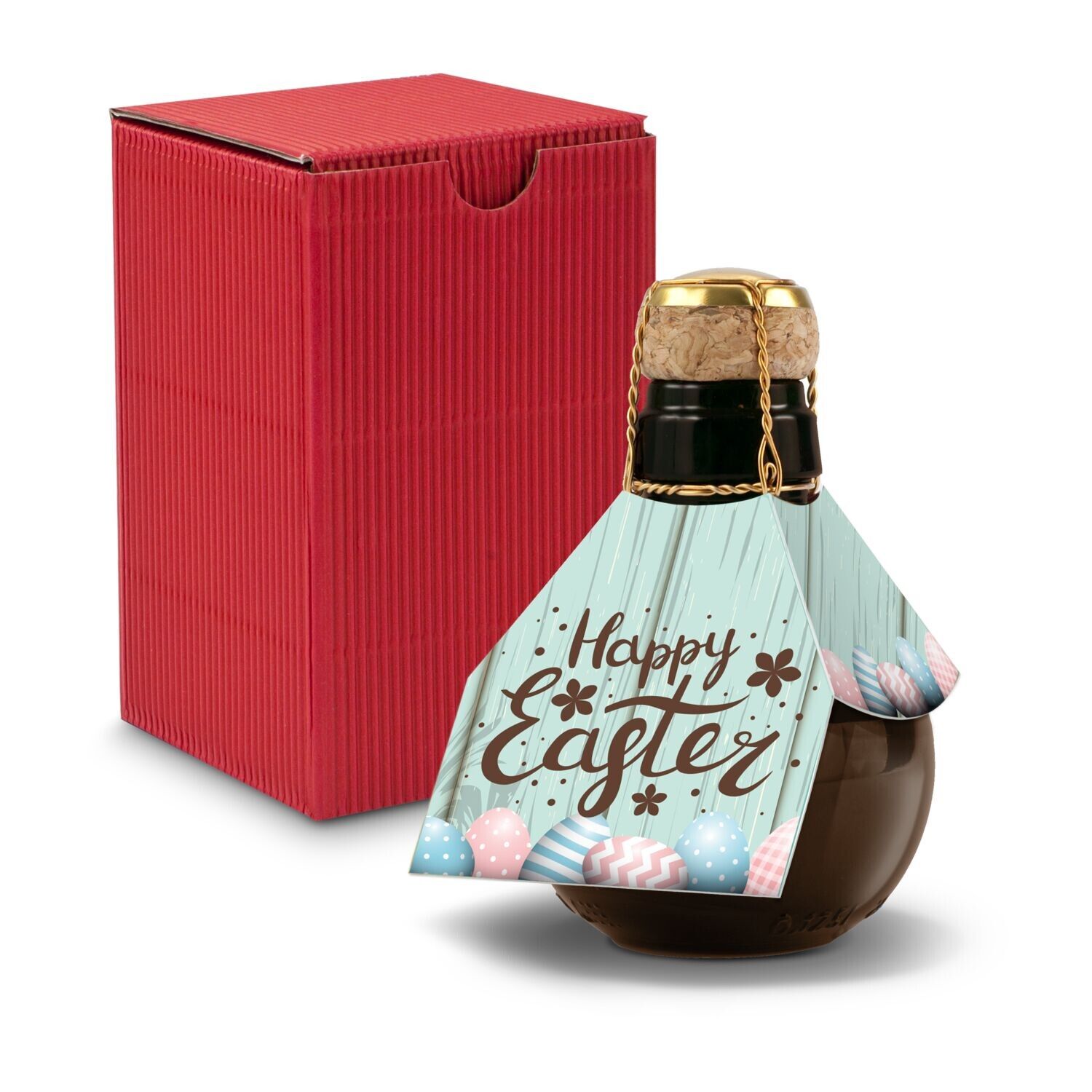 Kleinste Sektflasche der Welt - Happy Easter 125ml - rot-538