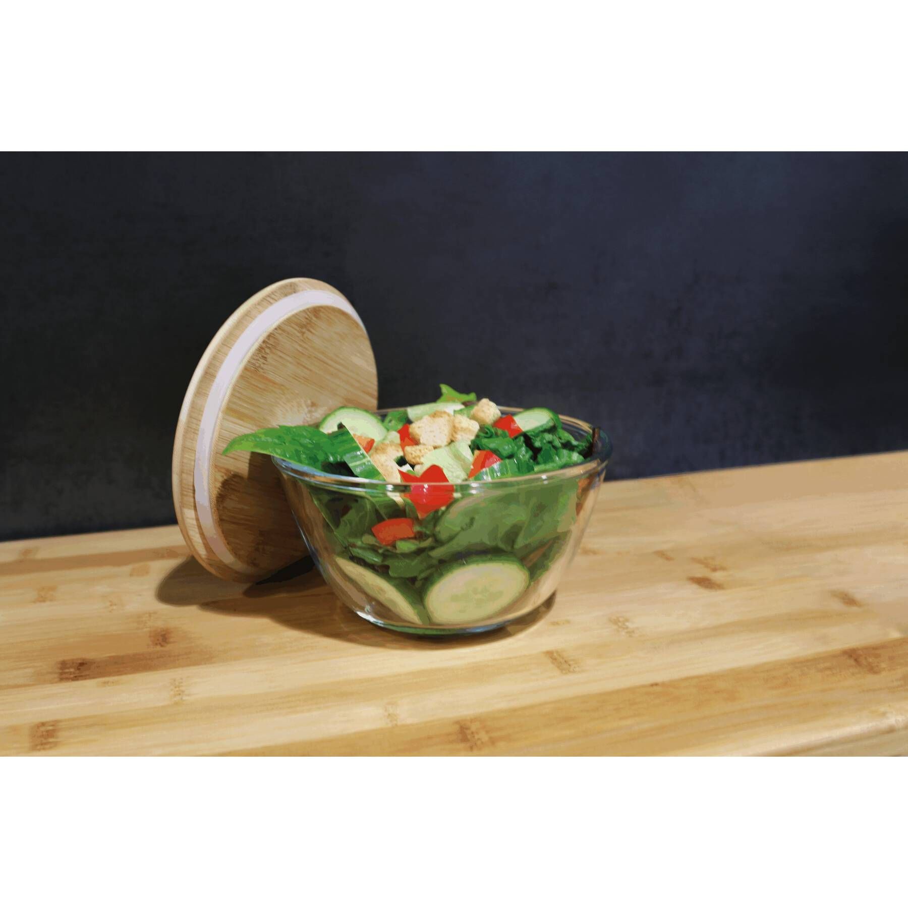 Glasschüssel FRESH LUNCH - braun - transparent-885