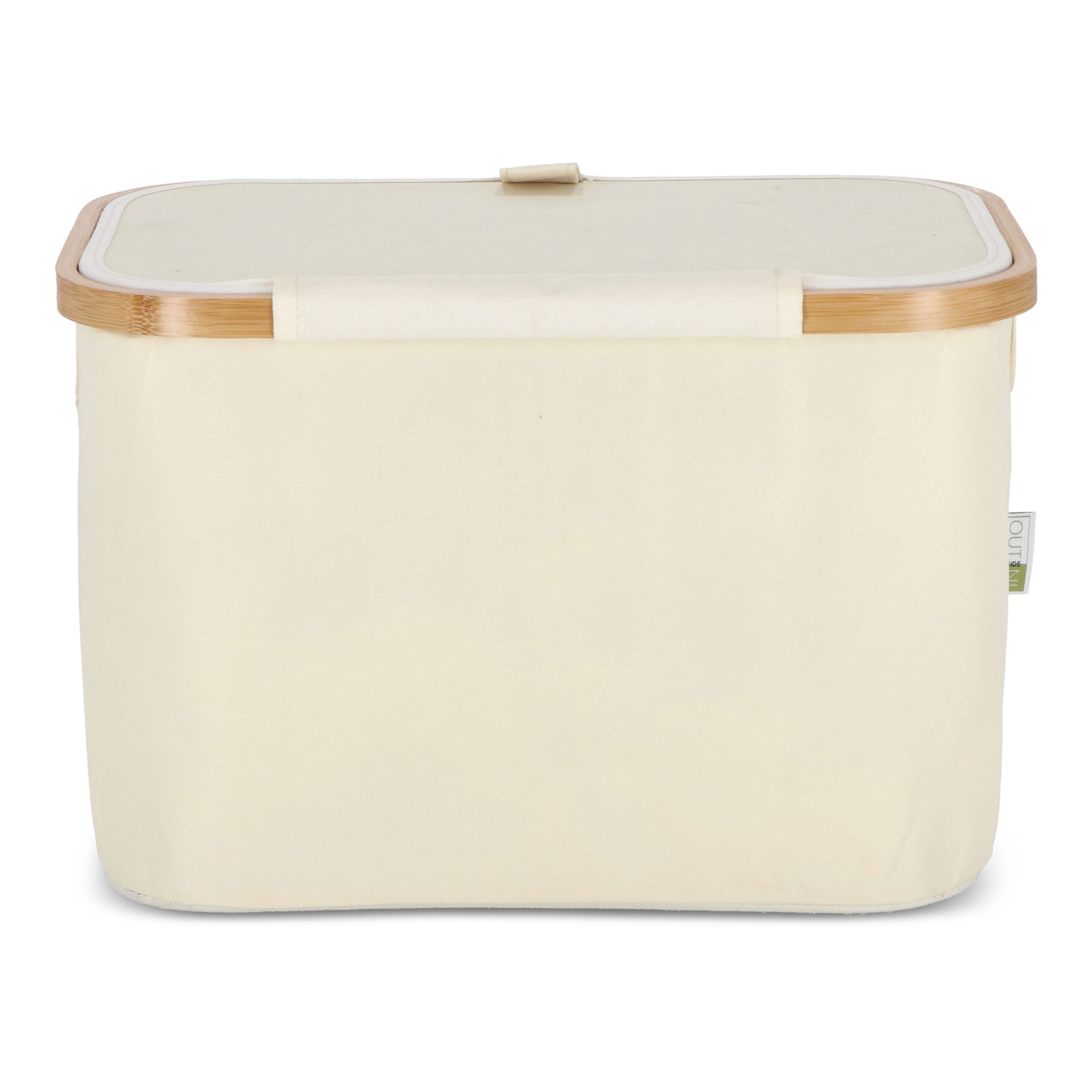 InSideOut faltbarer Korb mit Deckel Sogne 38 x 26 x 25cm rPET - natur-649