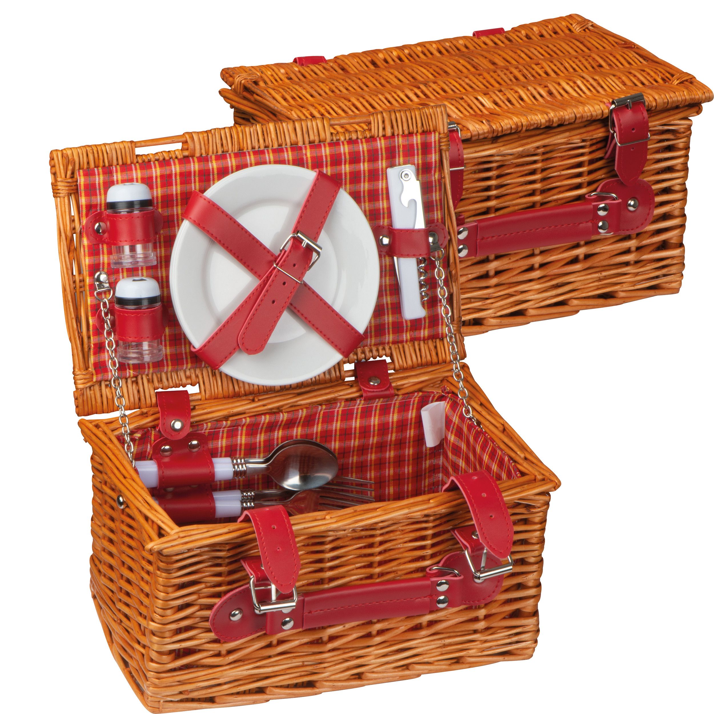 Picknickkorb für 2 Personen - braun-341