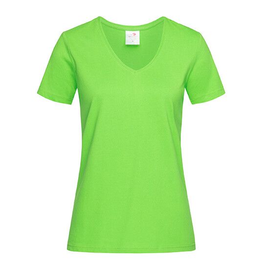 Classic-T V-Neck Women - kiwi green-910