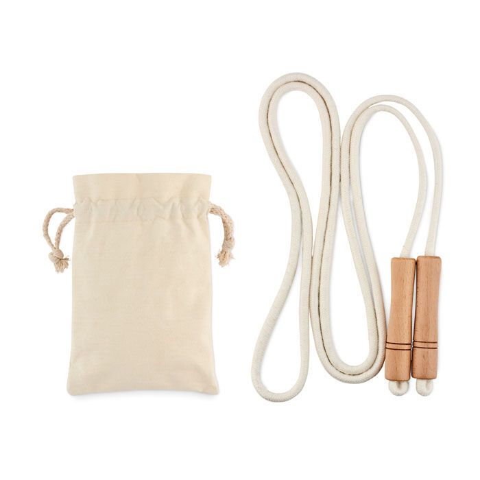 Springseil aus Baumwolle JUMP - beige-900