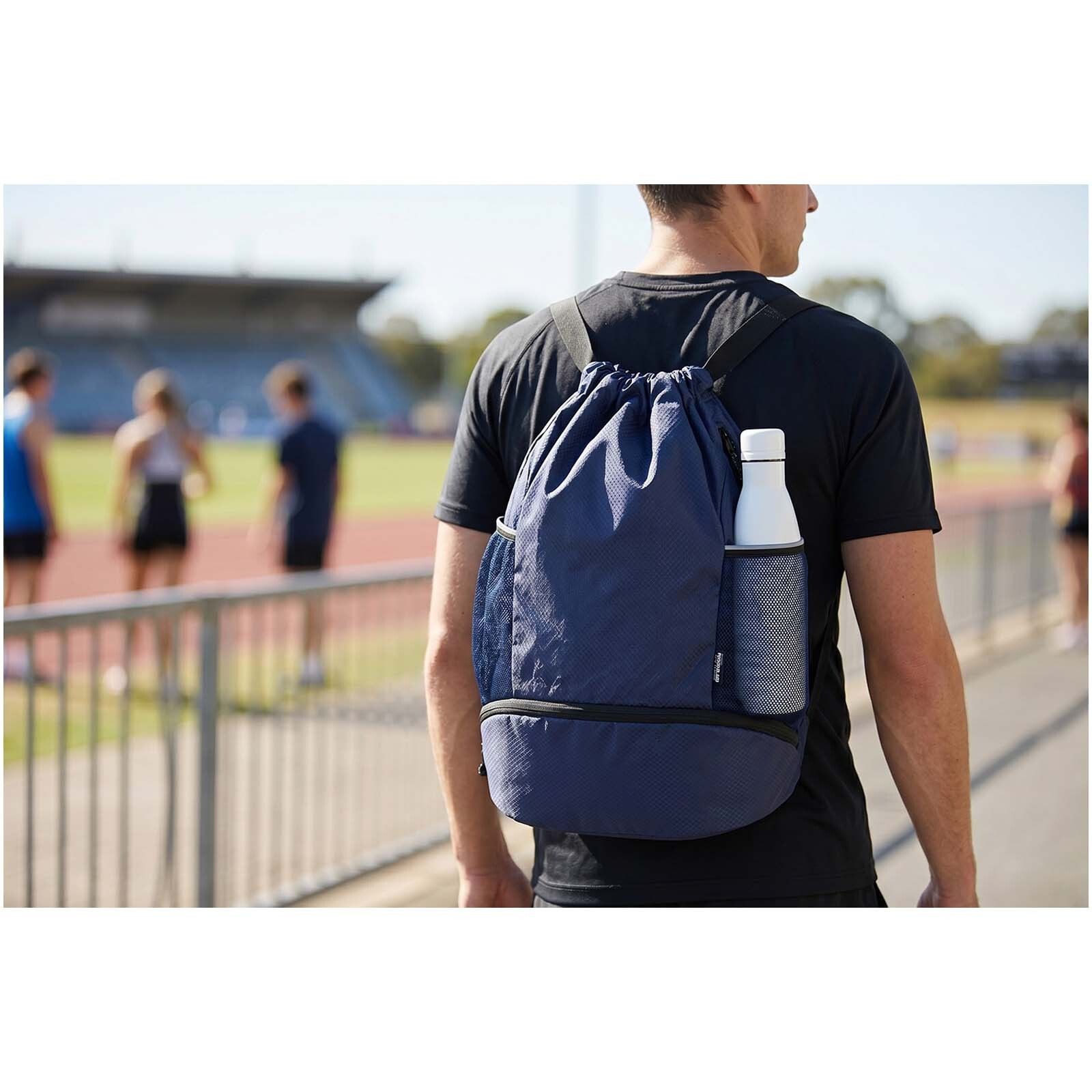 Varyon GRS-recycelter Sportbeutel mit Bodenfach 18 L - navy-570