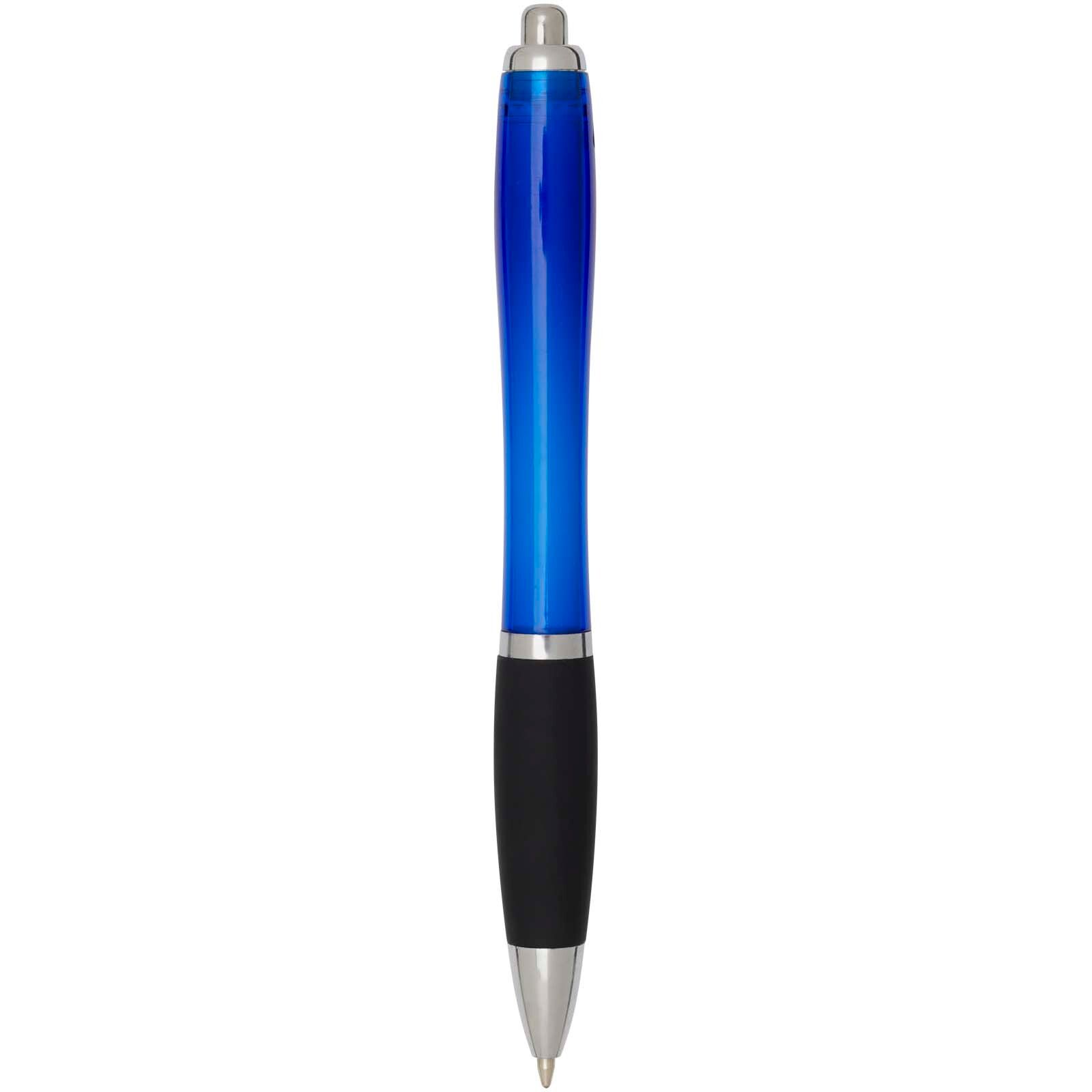 Nash RCS Kugelschreiber aus recyceltem Kunststoff mit farbigem Schaft und schwarzem Griff (schwarze Tinte) - royalblau-519