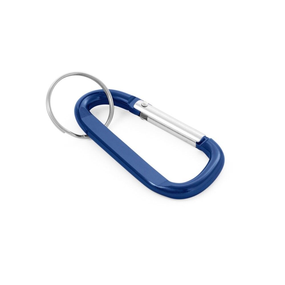 MATTHEW Karabinerclip aus Aluminium mit Schlüsselring - königsblau-335