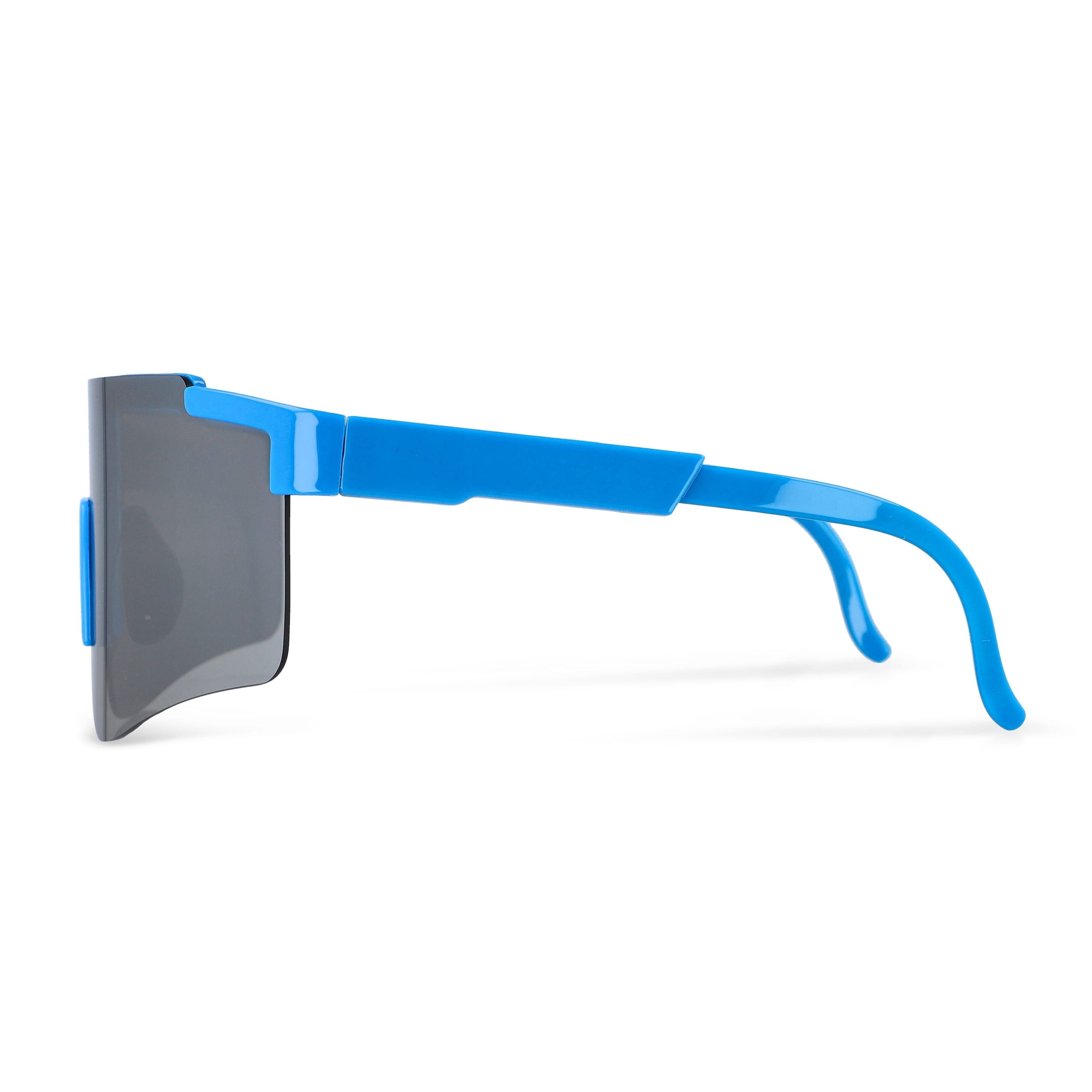 Tom R-PC Sport-Sonnenbrille mit verspiegelten Gläsern UV400 - hellblau-5