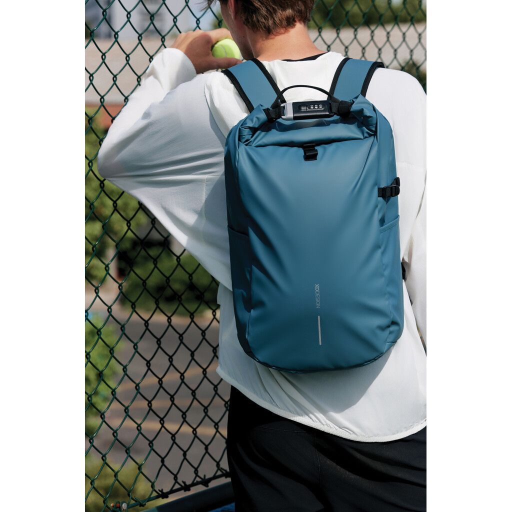 Urban wasserabweisender Anti-Diebstahl Rucksack - blau-758