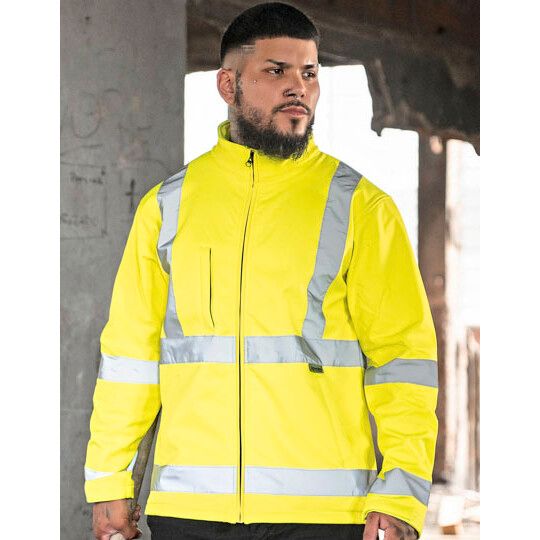 Hi-Vis Safety Softshell Jacket Turku - signal yellow-741