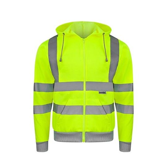 Hi-Vis Workwear Hooded Sweat-Jacket Galway - signal yellow-469