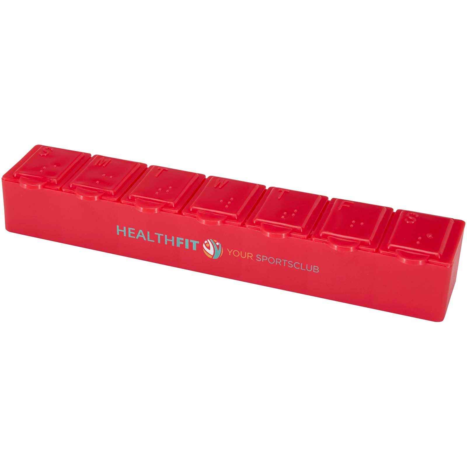 Dose 7 Tage Tabletten Box - rot-98