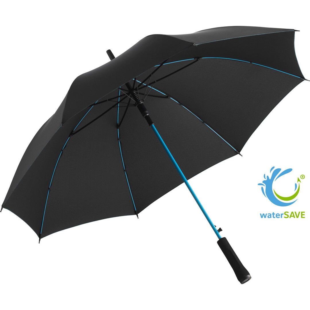 AC-Stockschirm Colorline Ø105 cm - schwarz - petrol-422